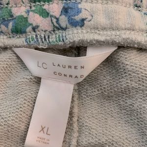 Blue and Green rose pattern joggers